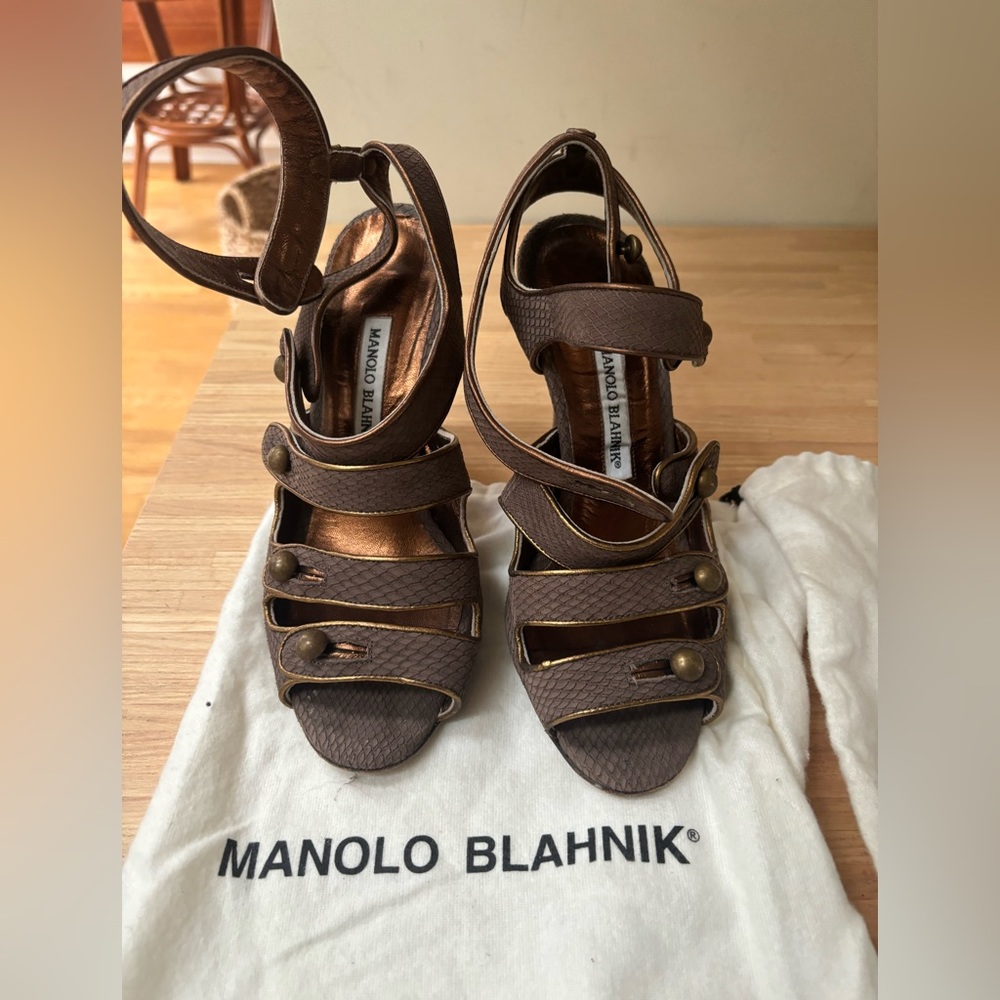 Manolo Blahnik Strappy Sandals